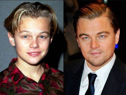 Celebrities, now and then adult photos