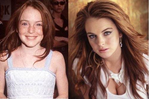 Porn photo Celebrities, now and then