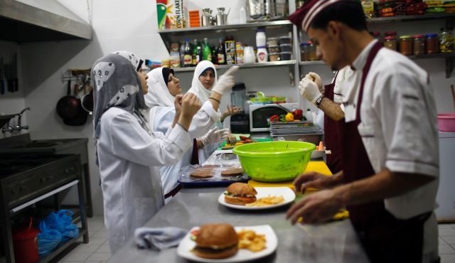 haaretz:
“ A restaurant run and staffed by deaf people opened for business in the Gaza Strip on Tuesday, helped by Palestinians seeking to build a more inclusive society where people with disabilities can realize their full potential.
Waiters and...