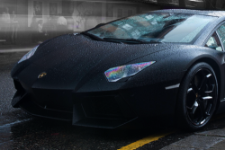 johnny-escobar:  Matte Black Aventador 