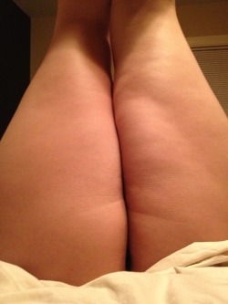 weekendsexy:He loves my thick thighs do you?  Yes. I think they are very nice. I bet they are very soft and strong.