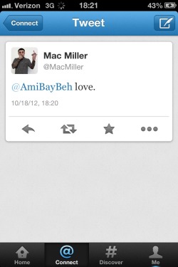 Xxxamibaybehxxx:  So… My Twitter Name Is Amibaybeh. I’ve Been Tweeting Mac Miller