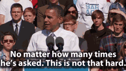 barackobama:  “Pretty straightforward. Any confusion there?” 