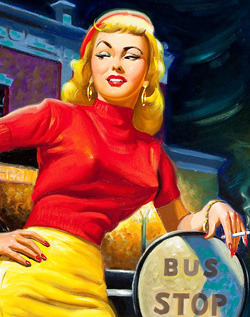 vintagegal:  Bad Girls of Pulp art  I bet these are all from those lesbian pulp novels!Stupid,