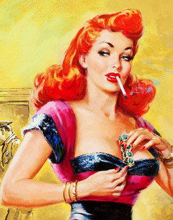 vintagegal:  Bad Girls of Pulp art  I bet porn pictures