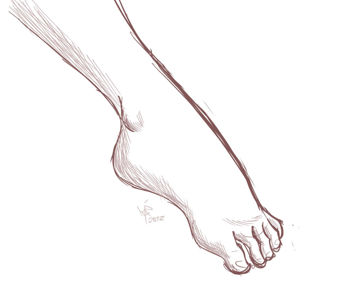 Just drew a foot because WHY NOT?