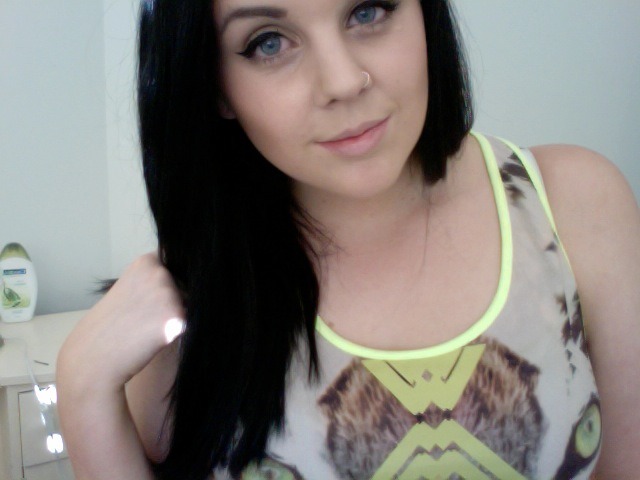 sailors-delight:  tiger eye on my nips. hot.