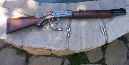 Harold Johnson Winchester 71 50 Alaskan A custom built lever action by renowned Alaskan gunsmith Harold Johnson, who invented the 50 Alaskan caliber. This is a Winchester Model 71 in which he added a 50 caliber barrel and custom made handguard. Very