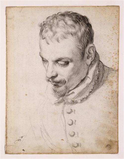 Three Portraits (including presumed self-portraits)Annibale Carracci (Italian; 1560–1609), and follo