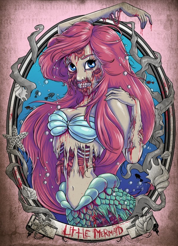 jomybear:  Zombie Disney Princesses 