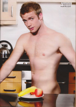 gingers-snaps:  Chris Fountain - Ginger shows his “fruits &amp; vegs”… (literally!)