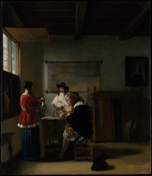 The Visit, by Pieter de Hooch, Metropolitan Museum of Art, New York City.