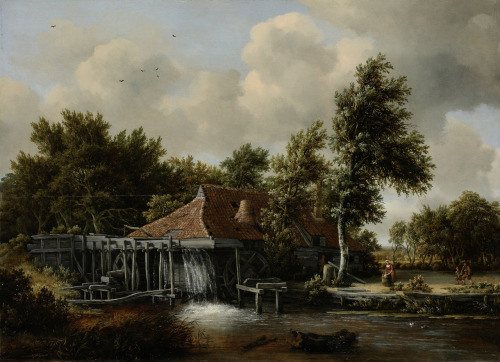 A Water Mill, by Meindert Hobbema, Rijksmuseum, Amsterdam.