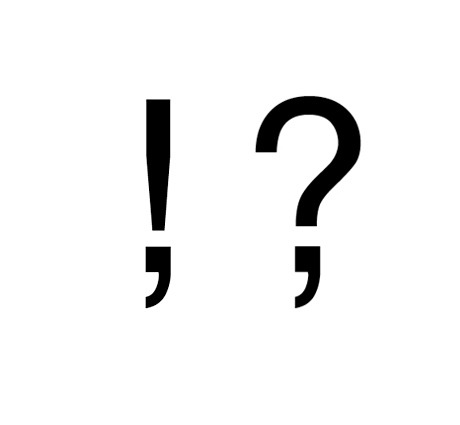nevver:  Express enthusiasm or inquiry respectively at a time when the user was not yet prepared to end the sentence, the “Exclamation Comma” and “Question Comma”