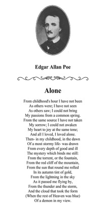 I fucking love Edgar Allan Poe and my mother