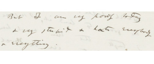 “But I am very poorly today and very stupid and hate everybody and everything.”- Charles Darwin, in 