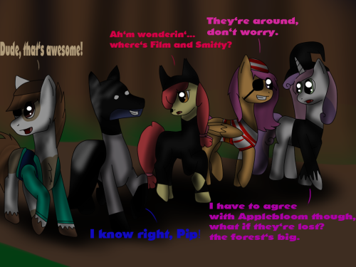 ask-teenage-pipsqueak:  ((Yay part 3. Sorry for not uploading it sooner, but i was hanging out with a few friends. :< ))  This is so awesome, we got them! haha, I love this commic pip, thanks for including me :D FOLLOW FOLLOW FOLLOW! ask-teenage-pipsqu