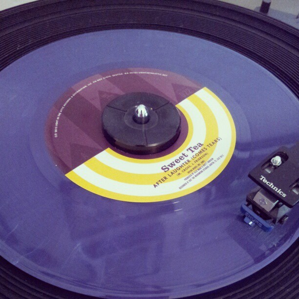 lightintheatticrecords:  Giving our Sweet Tea/Wendy Rene 45” its first spin! Sounds