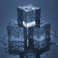 copiouslygeeky:  Companion Cube Ice Tray