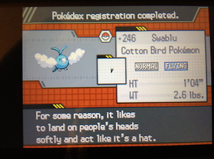 Mind blown – in the world of Pokemon, not only are all plants and animals actually Pokemon, but even hats are Pokemon!
So… are Pokedex descriptions always this good? I hadn’t really noticed this phenomenon until Black/White 2.
Buy: Pokemon...