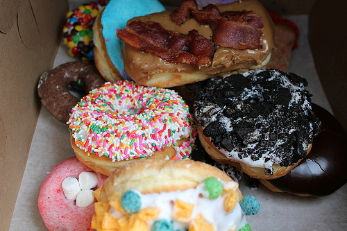 an assortment of doughnuts