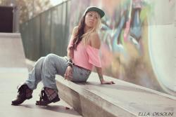 ellaorsolini:  model: Ella Orsolini.tumblr.com Graffiti art by: Light UP (dc) photography: Cynthia Sophia 