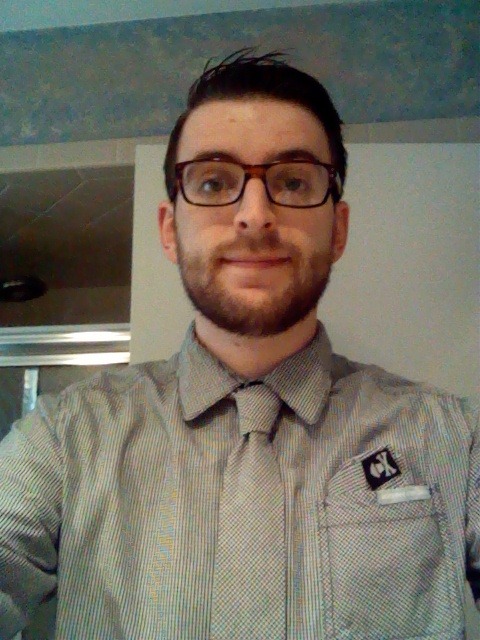 wings0fintegrity:  Ready for work earlier  He&rsquo;s wearing Johnny Cupcakes&hellip;extra