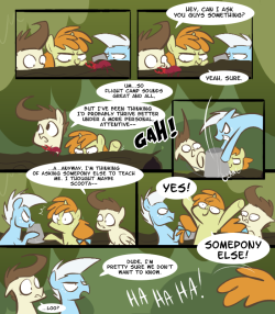 sliceofponylife:  Maybe someday you will, Scootaloo! Have you been reading ahead in the script? Ironically, once Pound got home he was immediately grounded for staying out so late.  Aww :3 I love this comic. Go follow!