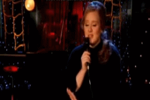 waiting-for-adele:  Adele on her sexy warm-up routine. [It looks like a sex toy]