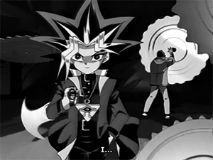 yugiohchildhood:  sliferthewhydidigeta:  I have to say this was my favorite scene from the Toei Animation season of yugioh. could’ve been creepier tho lol  Lol Atem you were one crazy bitch back then I love it