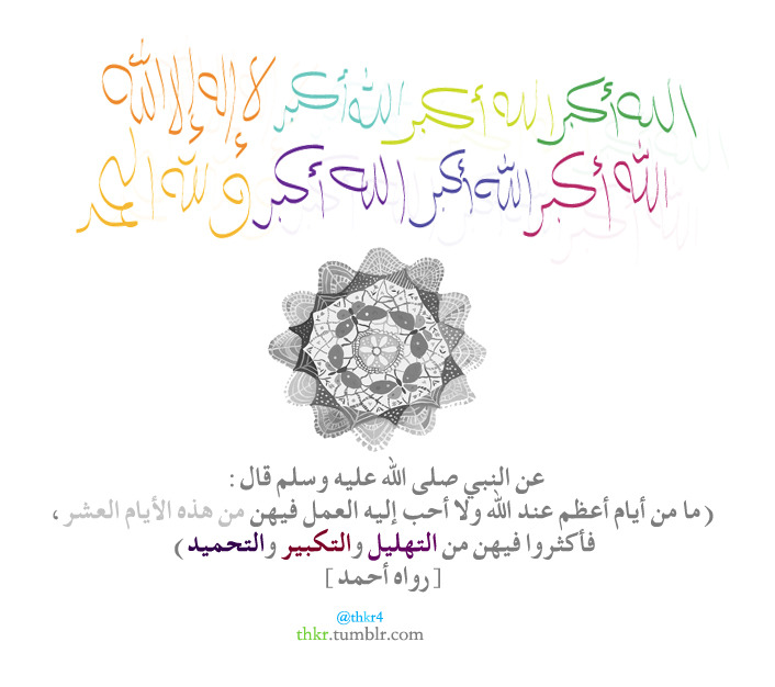 thkr:  الله اكبر 