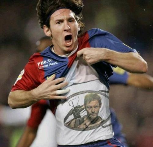 Porn Pics Messi es fan de Daryl Dixon