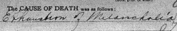 greyoflight: “The CAUSE OF DEATH was as follows: Exhaustion of Melancholia” (1923 death certificate from New Brunswick, Canada) 