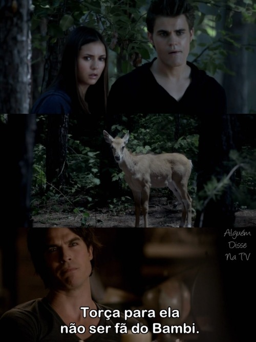 alguem-dissenatv:  Damon KKKKKKKKKK  Chorei de rir nessa com essa cena. Damon being piadista. kkkkkkk