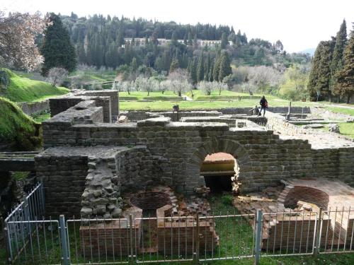 Roman baths of Fiesole, Tuscany. From early imperial era and remodelled ruring Hadrian&rsquo;s reign