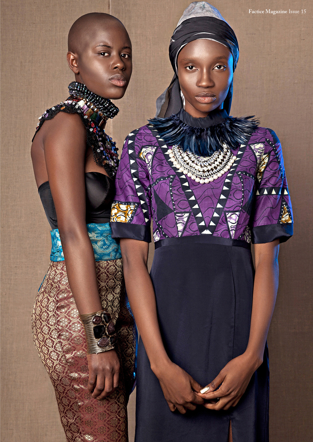 blackfashion:  Paula  &amp; Symara Templeman featured in “Awaiting” for Factice