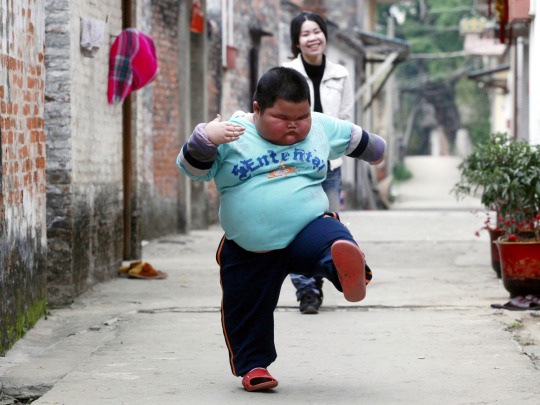 Fat chinese kid