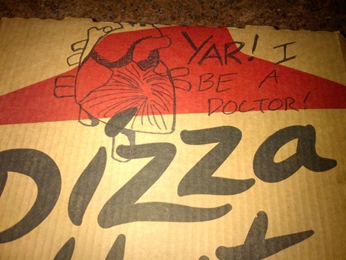 thedailywhat:  Pizza Box Art of the Day: The special instructions said “draw a