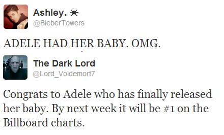 nothingbutadele:  Congratulations to Adele and Simon on the birth of their baby boy.