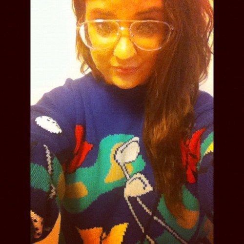 My golf sweater > anything you own ⛳ #uglysweater #golf #goodwill #vintage #thriftstore