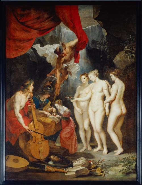 The Education of Marie de’ Medici (Apollo and Mercury lead her in music and eloquence while Minerva 