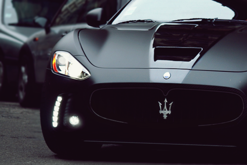 johnny-escobar:
“ Matte Black Maserati GranTurismo
”