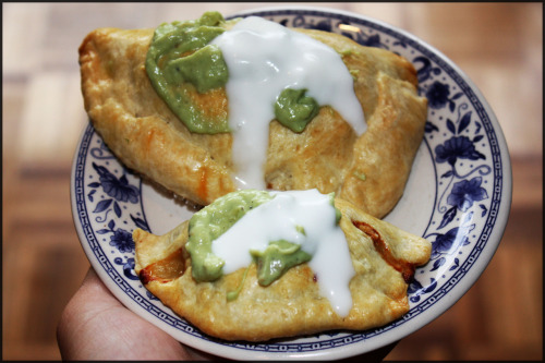 BEEF EMPANADASAdapted from Gourmet and Smitten KitchenEver since we were offered a steaming plate of