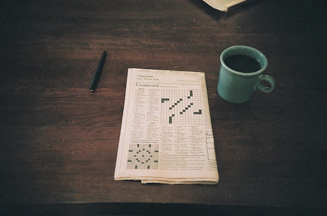 namasteh:  saturday crossword | walton by naftels on Flickr. 