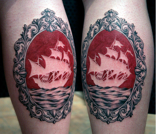 the-starlight-hotel:  Frame and ship by sylvie le sylvie (sylvie ls) 