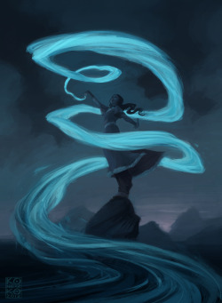 bryankonietzko:  KATARA This piece was inspired by the bewitching and bewildering work of Amei Zhao, aka seventypercentethanol, who consistently blows my mind here on Tumblr. EDIT: Yep. Made a couple tweaks.