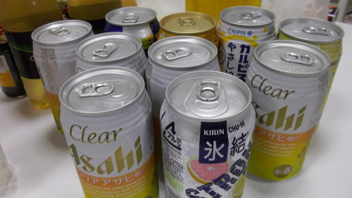 at the party&hellip; Yep, Japanese people love drinking party! You can buy many different types 