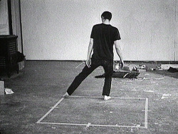  Dance or exercise on the perimeter of a square (square dance) 1967-68, Bruce Nauman 