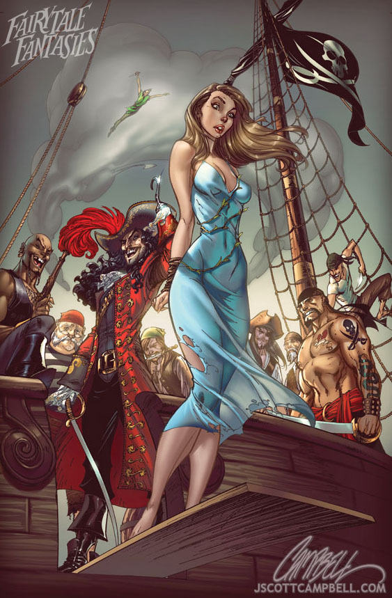 monkeykingcub41:  fashionfreakfrenzy:  Sexy Fairytales #2 http://j-scott-campbell.deviantart.com/gallery/26565897?offset=24