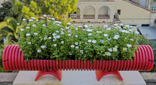 Have a piece of PVC pipe that’s old and/or leaking? Repurpose it into a planter. Cut it open, 